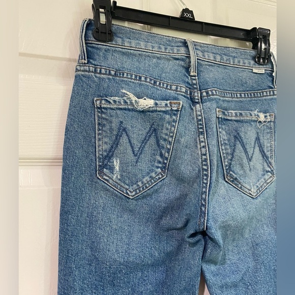 Mother The Insider Ankle Jeans in Bloom And Doom Medium Wash Size 24 Preppy - Picture 9 of 15